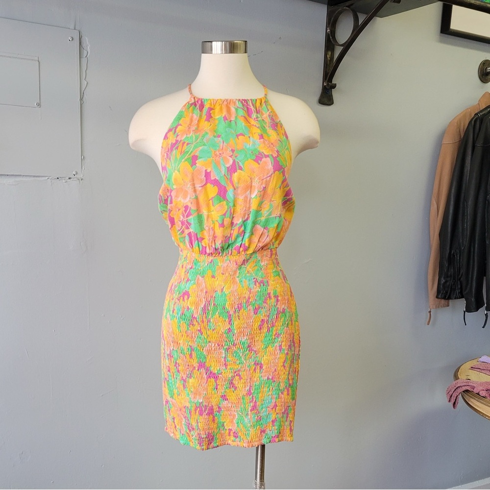 Floral Halter Dress